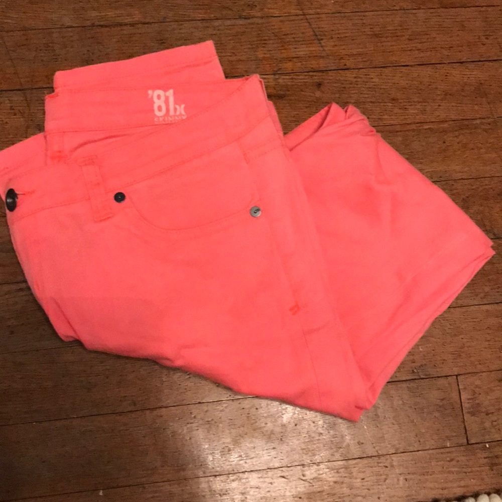 Hurley ‘81 skinny hot pink jeans pants 29